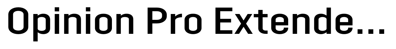 Opinion Pro Extended Semi Bold